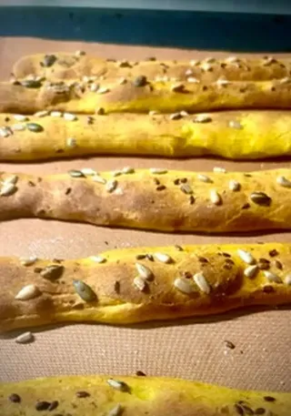 Grissini morbidi alla zucca