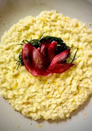 Risotto alla crema di agretti
