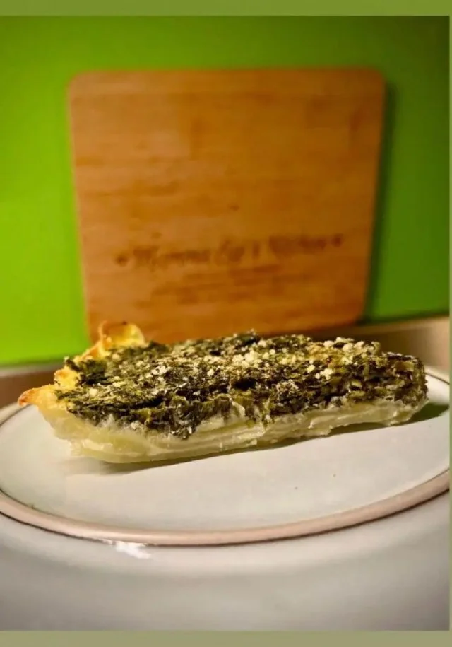 Veg torta salata con guscio di patate